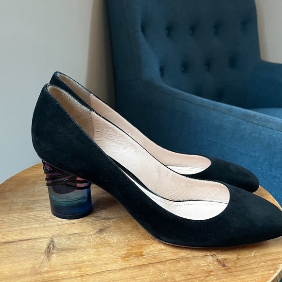 Nicholas Kirkwood Black Heels with Blue and Pink Details - Picture 2 of 8